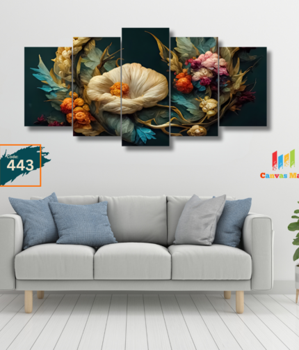 Wall Canvas Split Canvas Premium Canvas Islamic Canvas Flower Canvas